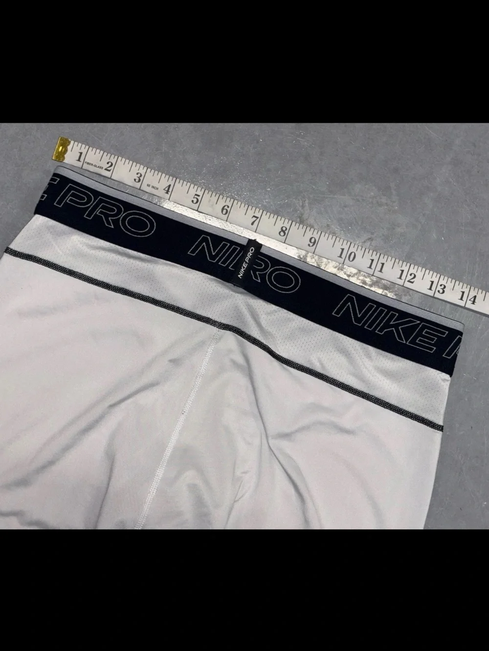 Nike Pro Dri-Fit Compression Tights Mens SZ.L White Athletic Training Pants